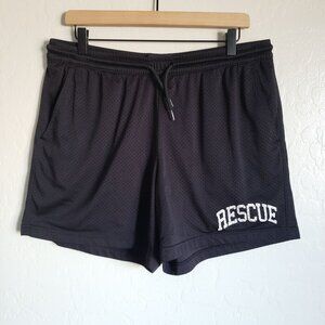Tillys RSQ 6" Rescue Mesh Shorts Black Size Men's XL Lightweight Drawstring